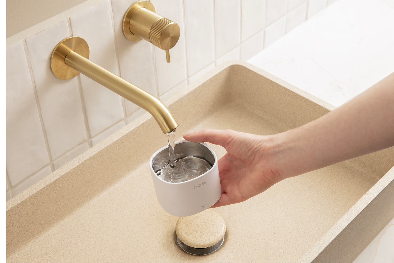 Fill with water
